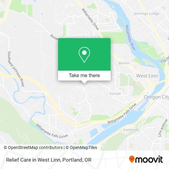 Relief Care in West Linn map