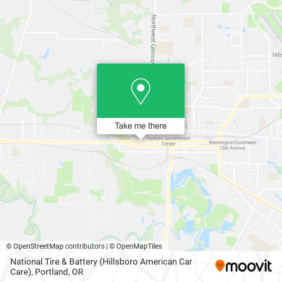 Mapa de National Tire & Battery (Hillsboro American Car Care)