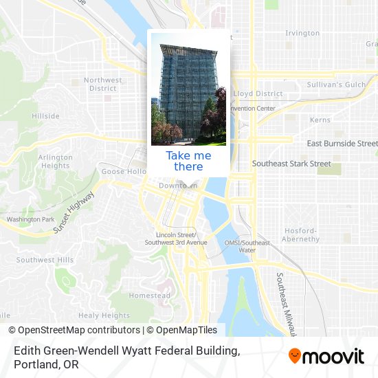 Mapa de Edith Green-Wendell Wyatt Federal Building