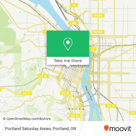 Mapa de Portland Saturday Annex