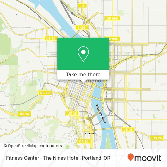 Fitness Center - The Nines Hotel map