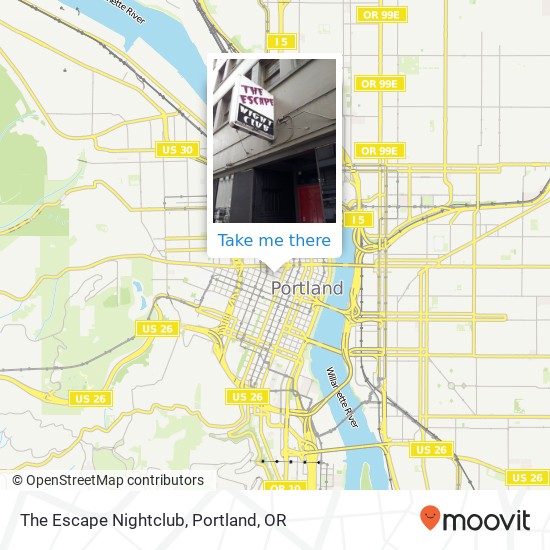 Mapa de The Escape Nightclub