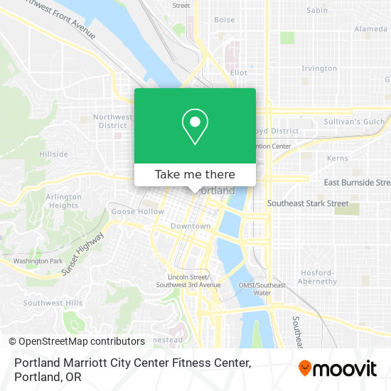 Mapa de Portland Marriott City Center Fitness Center