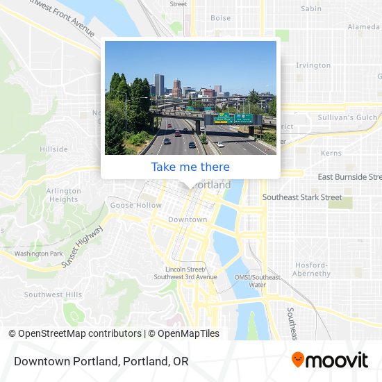 Mapa de Downtown Portland