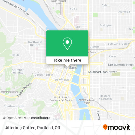 Jitterbug Coffee map