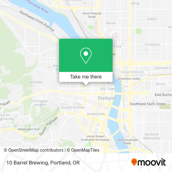 Mapa de 10 Barrel Brewing