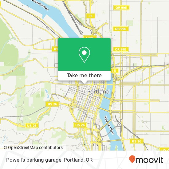 Powell's parking garage map