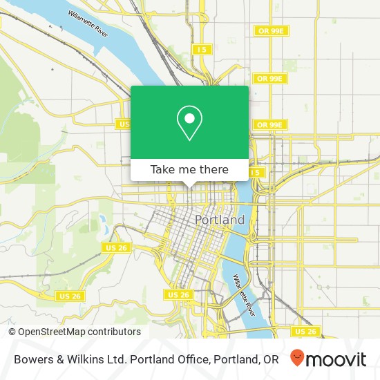 Bowers & Wilkins Ltd. Portland Office map