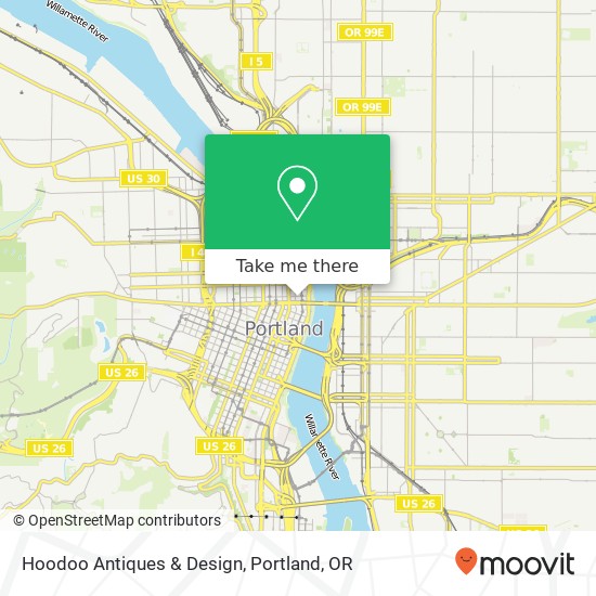 Hoodoo Antiques & Design map