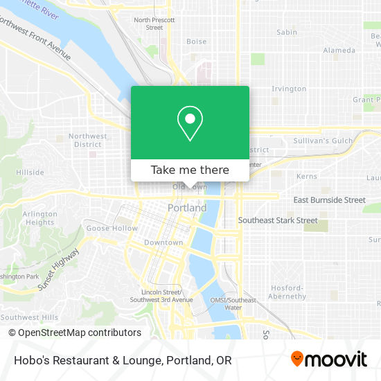 Mapa de Hobo's Restaurant & Lounge