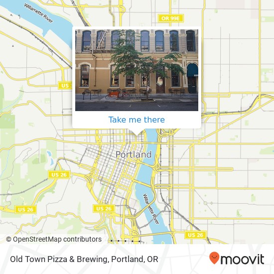 Mapa de Old Town Pizza & Brewing