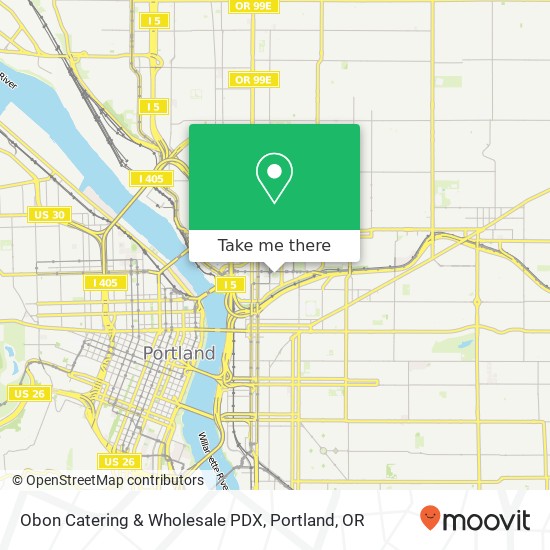 Obon Catering & Wholesale PDX map