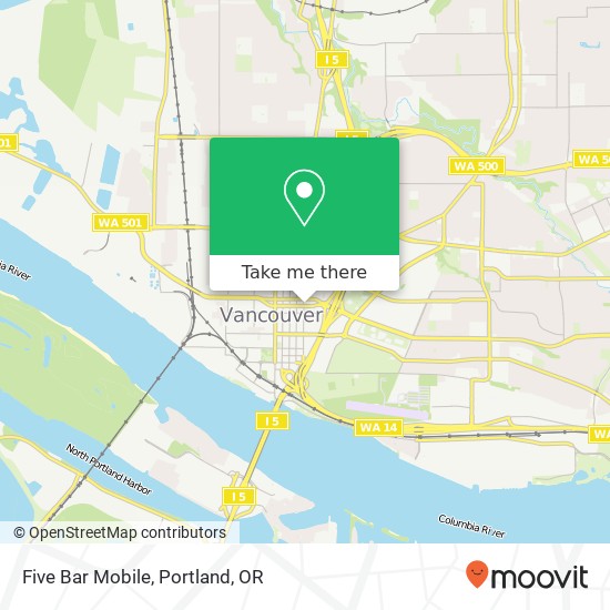 Five Bar Mobile map