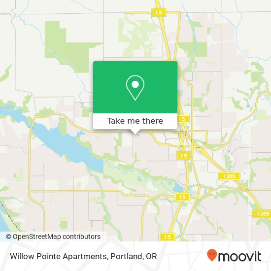 Mapa de Willow Pointe Apartments
