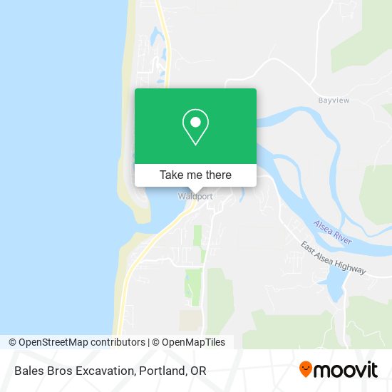 Bales Bros Excavation map