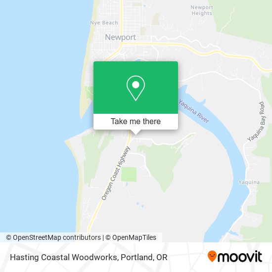 Hasting Coastal Woodworks map