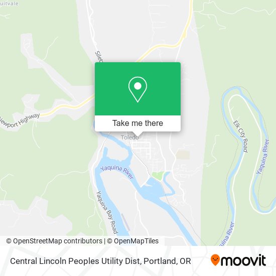 Mapa de Central Lincoln Peoples Utility Dist