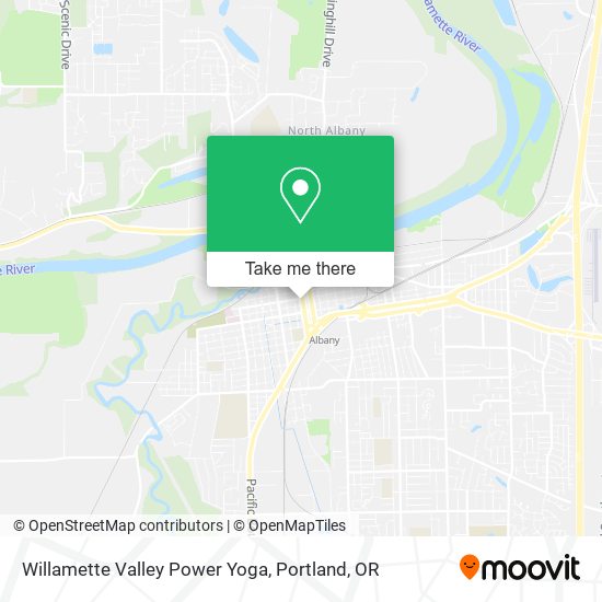 Mapa de Willamette Valley Power Yoga