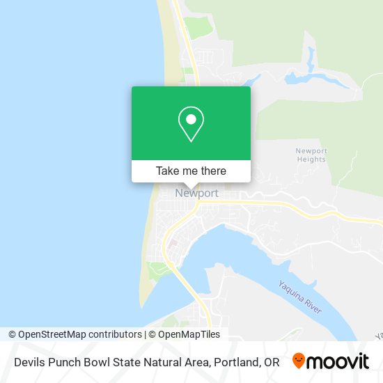 Mapa de Devils Punch Bowl State Natural Area
