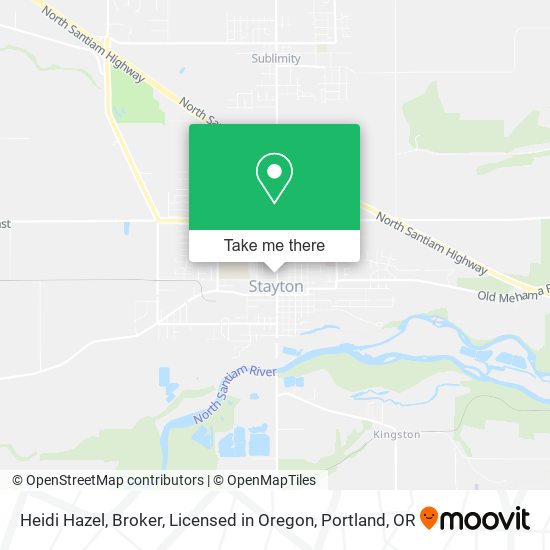 Mapa de Heidi Hazel, Broker, Licensed in Oregon