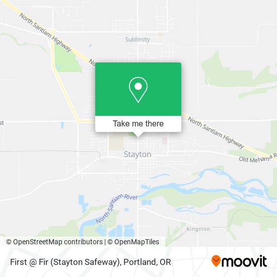 First @ Fir (Stayton Safeway) map