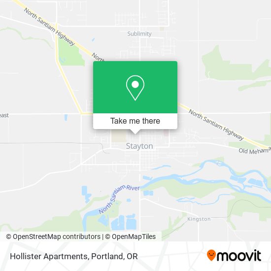 Hollister Apartments map