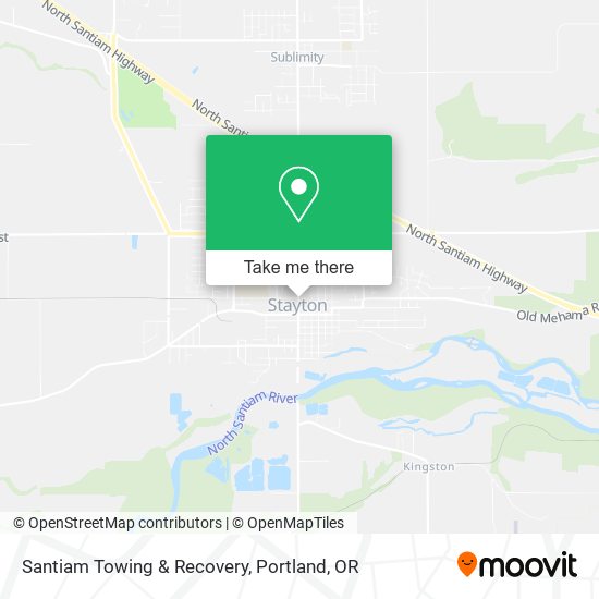 Santiam Towing & Recovery map