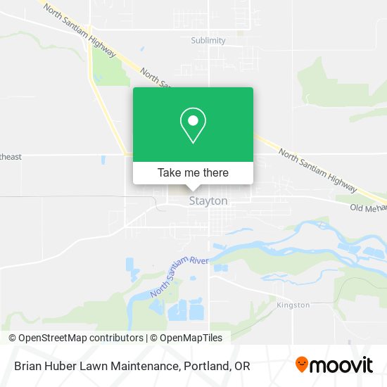 Brian Huber Lawn Maintenance map