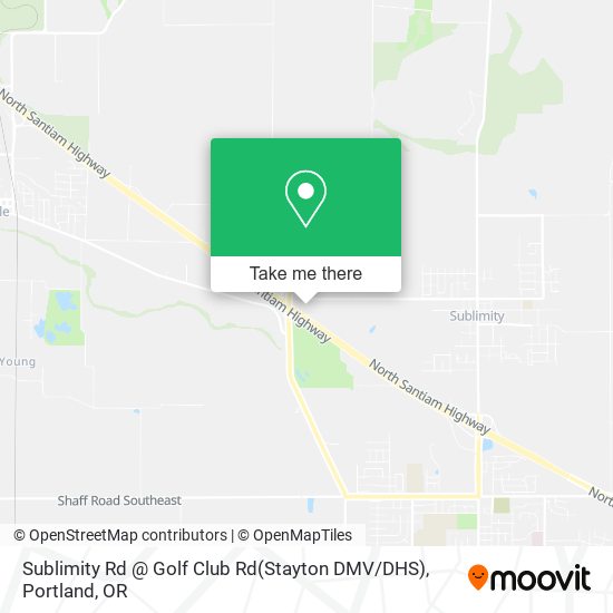 Mapa de Sublimity Rd @ Golf Club Rd(Stayton DMV / DHS)