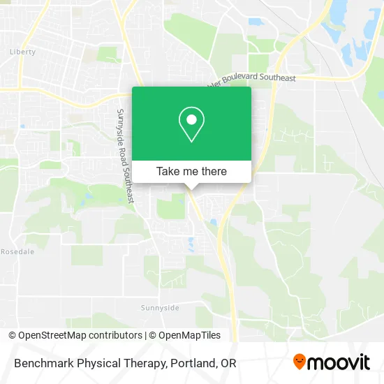 Benchmark Physical Therapy map
