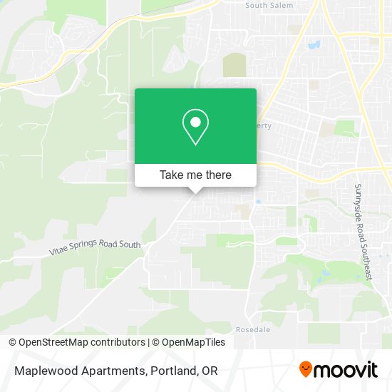 Mapa de Maplewood Apartments