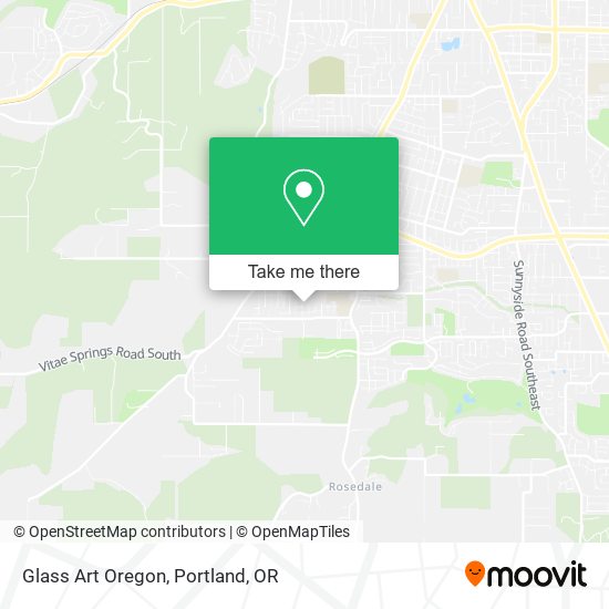 Mapa de Glass Art Oregon
