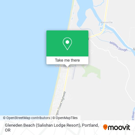 Gleneden Beach (Salishan Lodge Resort) map