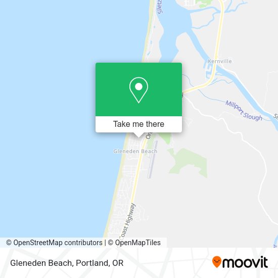Mapa de Gleneden Beach