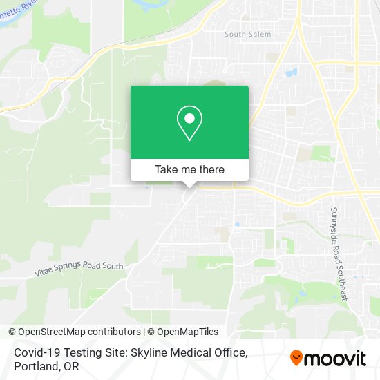 Covid-19 Testing Site: Skyline Medical Office map