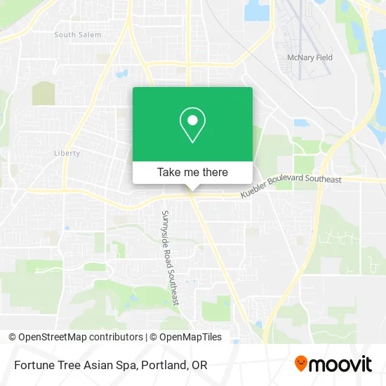 Fortune Tree Asian Spa map