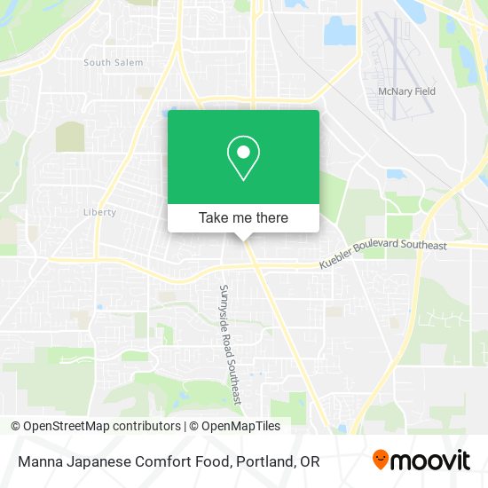 Manna Japanese Comfort Food map