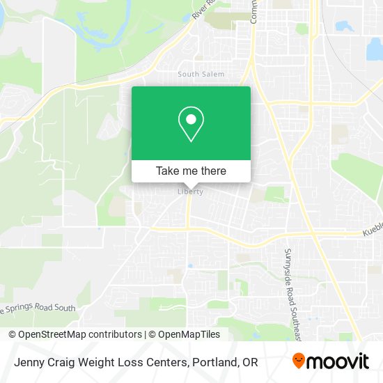 Mapa de Jenny Craig Weight Loss Centers