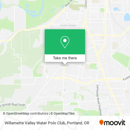 Mapa de Willamette Valley Water Polo Club