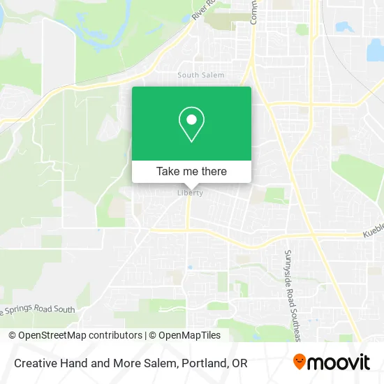 Creative Hand and More Salem map