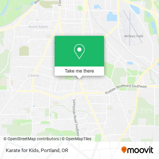 Karate for Kids map