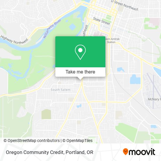 Mapa de Oregon Community Credit