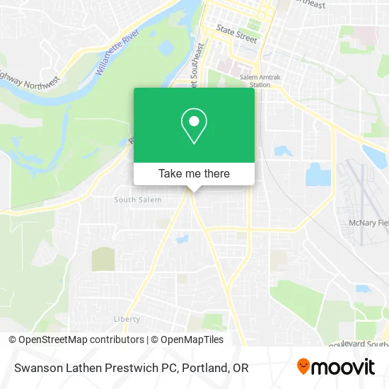 Swanson Lathen Prestwich PC map