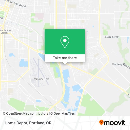 Home Depot map