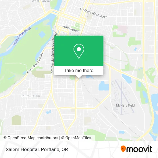 Salem Hospital map