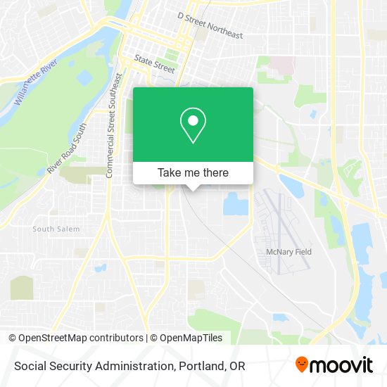 Social Security Administration map