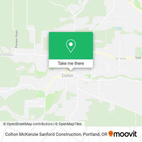 Colton McKenzie Sanford Construction map