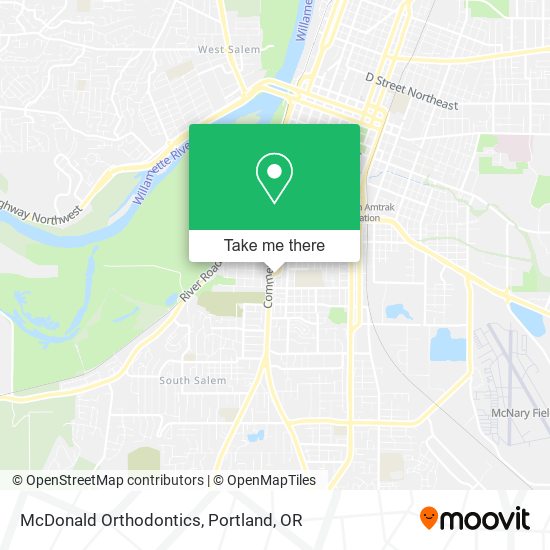 McDonald Orthodontics map