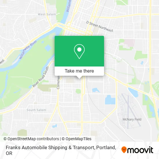 Franks Automobile Shipping & Transport map