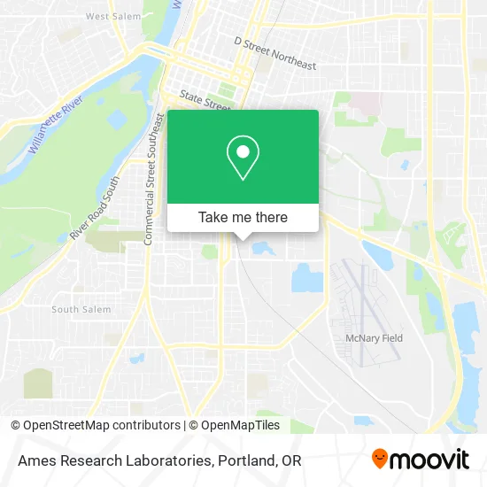 Ames Research Laboratories map
